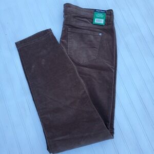 Well Worn Women's‎ High Rise Corduroy Pants, Brown, Size 12/32